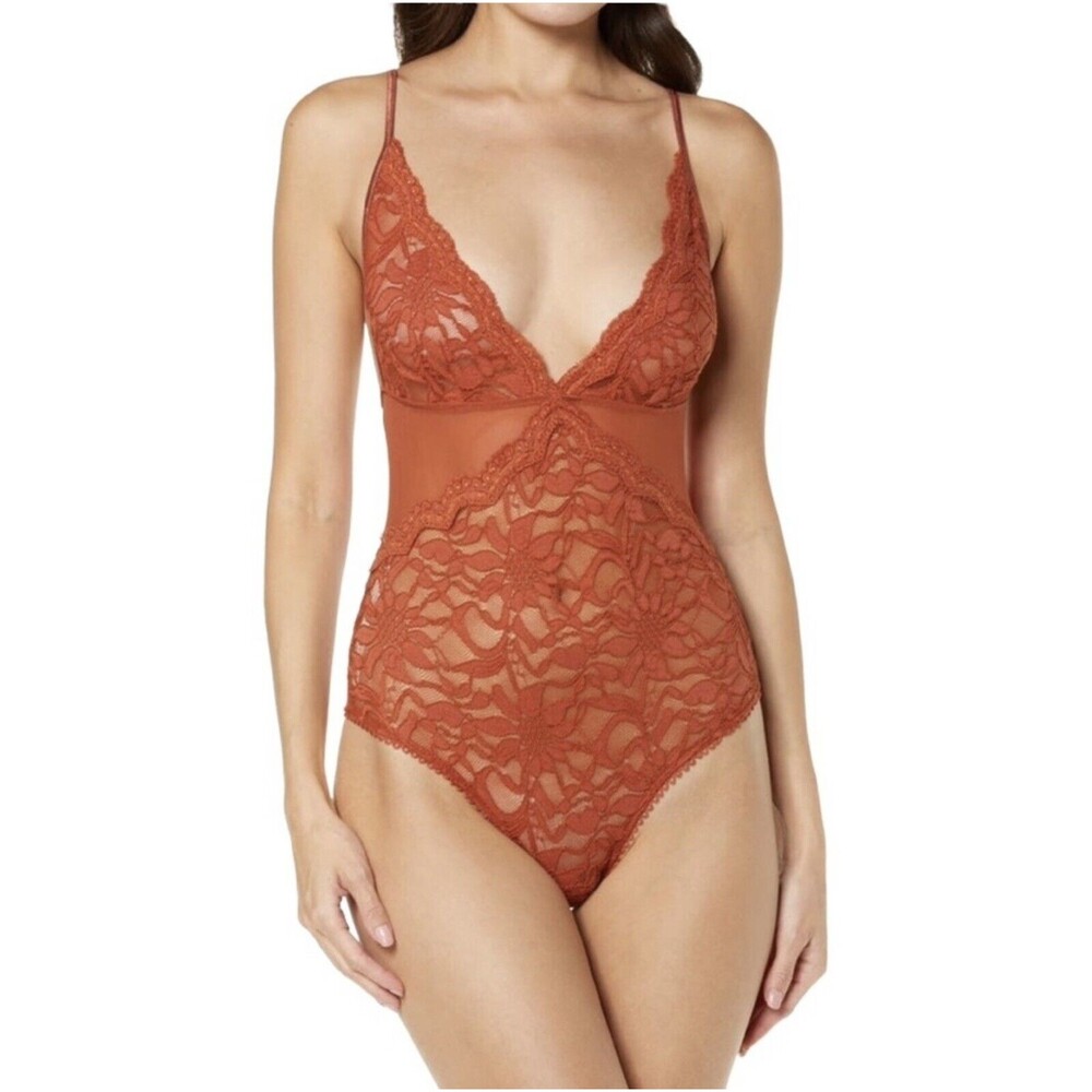 Intimately Free People Speed Date Bodysuit In Spiced Brandy L